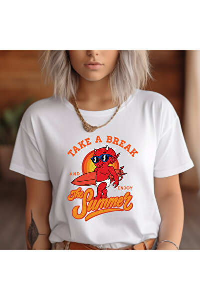 Kartier Tricou Dama Alb Take a Break