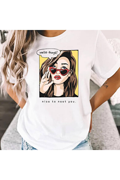 Kartier Tricou Dama Alb Helloguyss