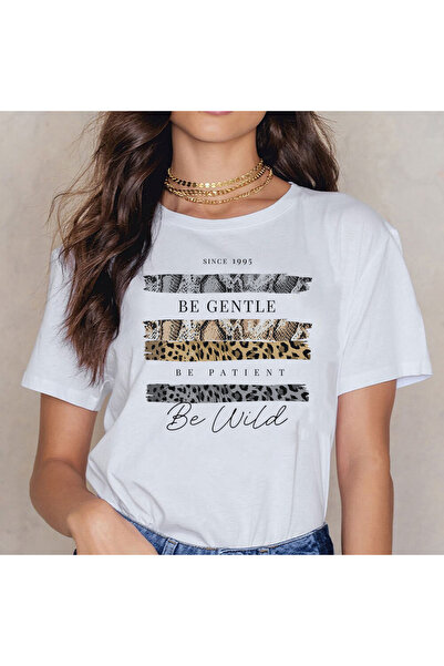 Kartier Tricou Dama Alb Be Wild