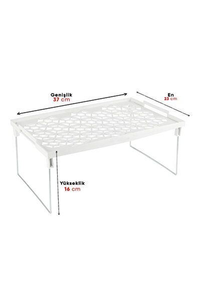 HUMAS Katlanabilir Dolap İçi Raf Düzenleyici – Tezgah Üstü Mutfak ve Banyo Or...