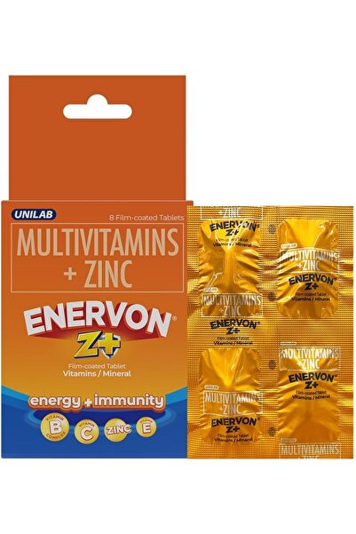 ENERVON أقراص Z TAB 8S (فيتامينات متعددة، زنك)