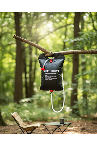 CT STONES Duș solar pentru camping și plajă, geantă portabilă de duș cu o cap...