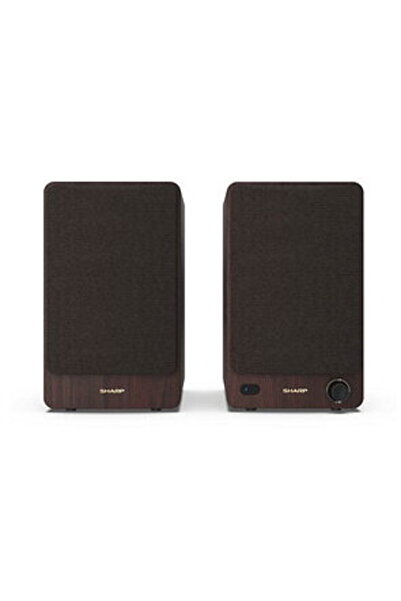 Sharp Set de 2 boxe portabile CP-SS30, Bluetooth, 60W, telecomandă, maro