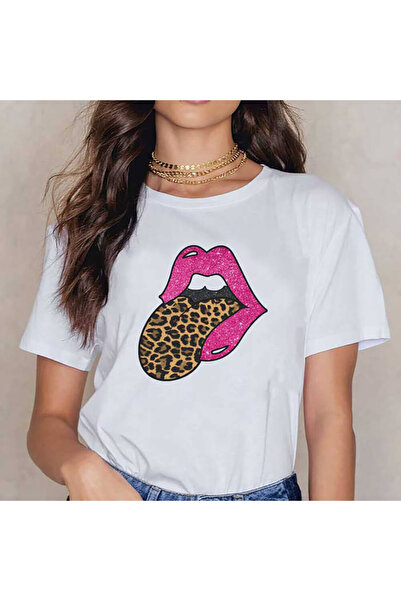 Kartier Tricou Dama Alb Leo Lips