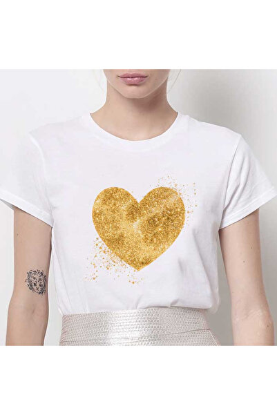 Kartier Tricou Dama Alb Golden Heart