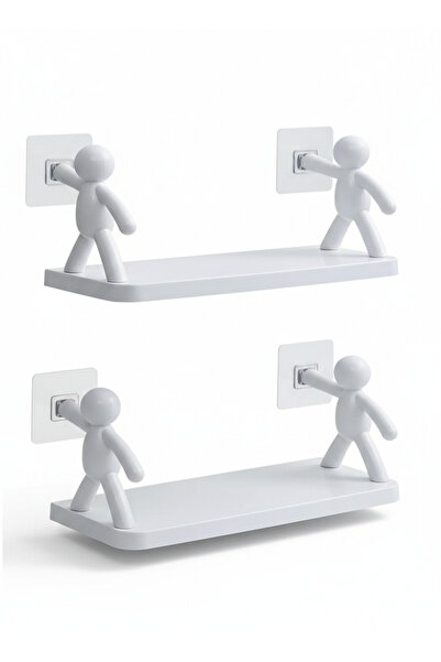 HUMAS Sevimli İnsan Motifli Adam Raf – Kendinden Yapışkanlı Banyo, Mutfak ve ...