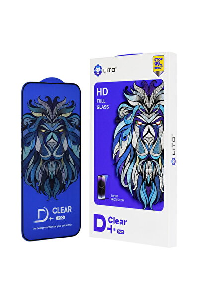 Lito Screen Protector for iPhone 15 Pro Max - D+ Pro Clear - Black