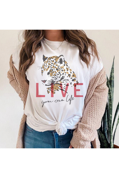 Kartier Tricou Dama Alb Live Your One Life