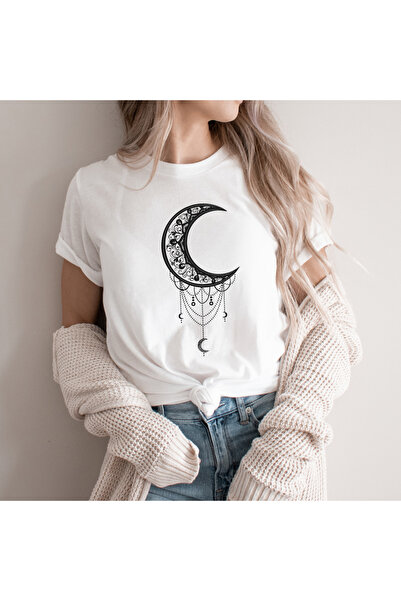Kartier Tricou Dama Alb Moon