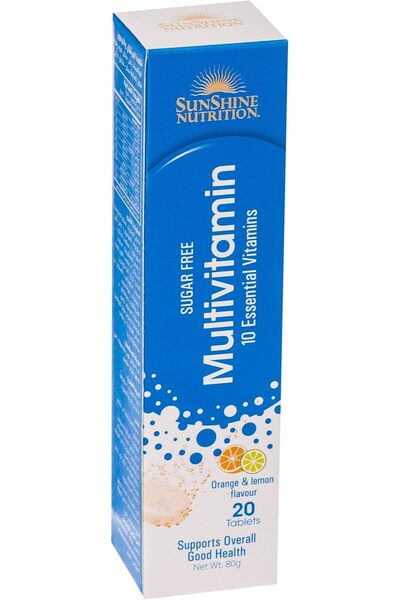 SUNSHINE N MULTIVITAMIN EFF ORANGE&LEMON TAB 20S