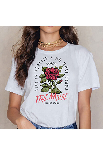 Kartier Tricou Dama Alb True Natura
