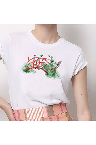 Kartier Tricou Dama Alb Garden