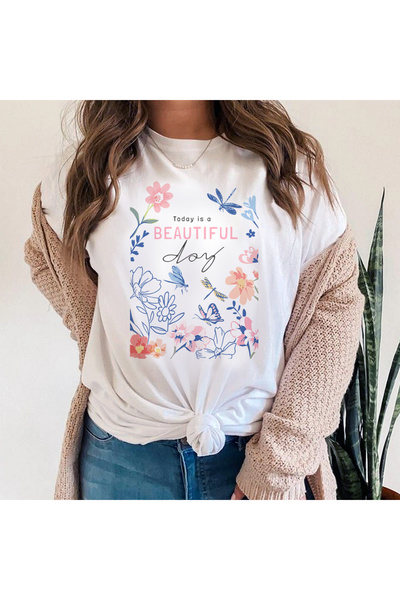 Kartier Tricou Dama Alb Today Is A Beautiful