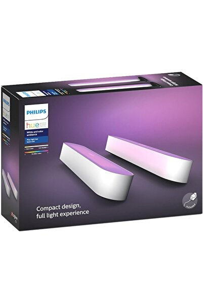 Philips Hue Play Smart Light Pack, RGB Light, 6.6W, White, 2 pcs