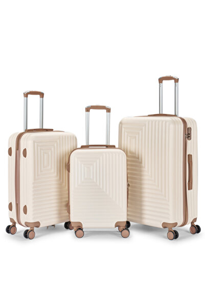 LİMRA Travel bag set consisting of 3 suitcases with a modern and sturdy desig...