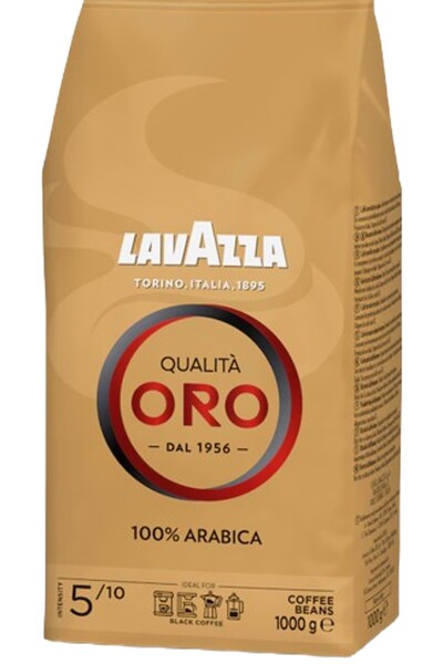 LavAzza Boabe de cafea Qualita Oro, 100% Arabica, 1 kg