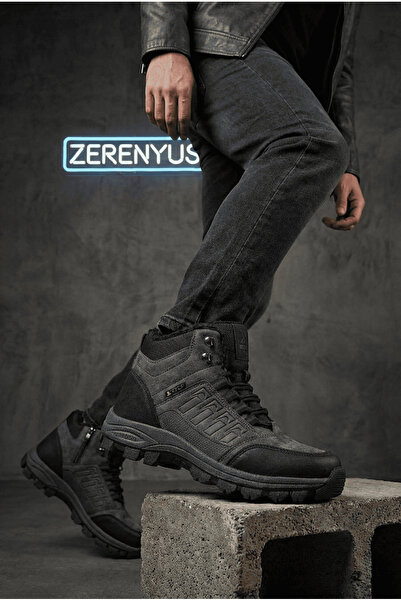 Zerenyus Zr-X6 Waterproof Unisex Boots with Fur Inside Smoked