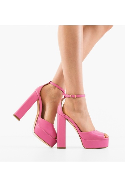 BENOTTİ Guzman Pink Heeled Sandals Size 41