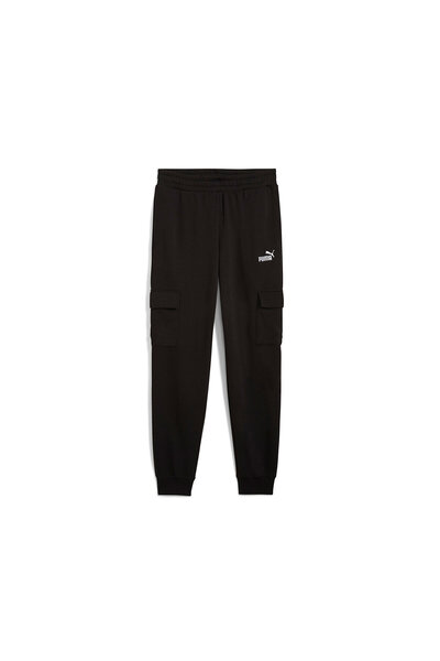 Puma Ess No. 1 Logo Cargo Pants Men's Casual Cargo Sweatpants 68266101 Black