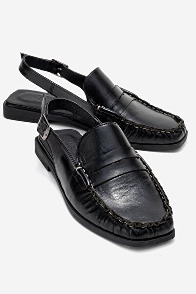 Zeynep Sıradağlı Clifton Women's Genuine Leather Sandals Black