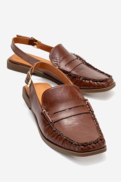 Zeynep Sıradağlı Clifton Women's Genuine Leather Sandals Brown