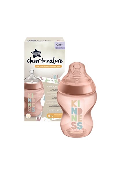 tommee tippee Biberon PP Decorat 0 luni+ Roz, 260ml,