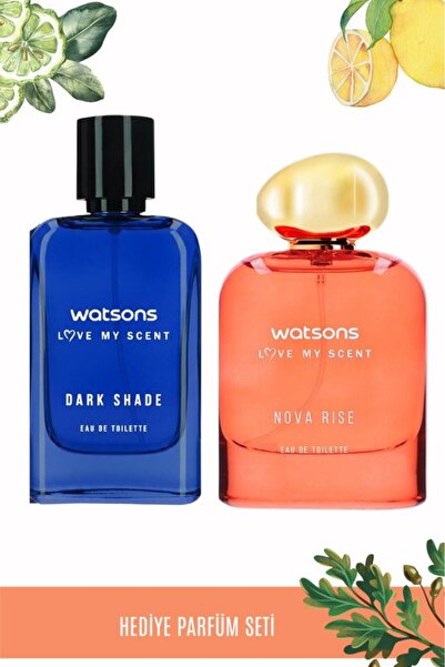 Watsons Dark Shade Erkek Parfüm Edt 100 ml+Watsons Nova Rise Kadın Parfüm Edt...