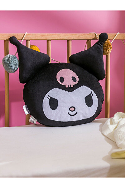 LC Waikiki Vizyon New Season Kuromi Printed Plush Doll Throw Pillow 37 cm
