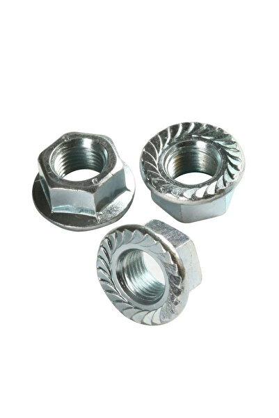 Skygo 10 Adet M8 Altıköşe Flanşlı Somun