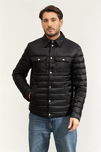 BOSS Kapitoneli Regular Fit Kuş Tüyü Dolgulu Su İtici Şişme Mont Erkek MONT 5...