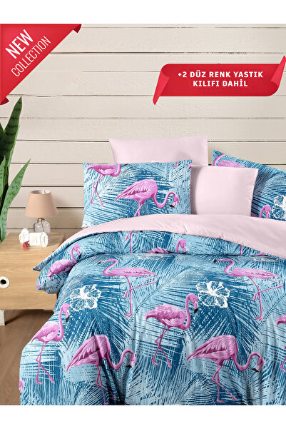 MYSTORY HOME COLLECTION 4 Jastuk kom Bračni Set posteljine Flamingo