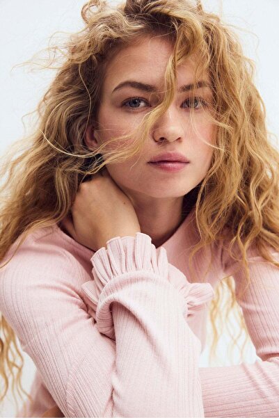 H&M Long rib-knit top