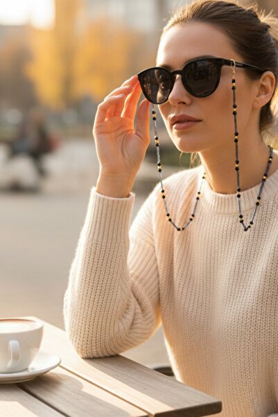 SAVETTE سلسلة نظارات مزخرفة بتصميم خاص، إكسسوار هدية، حزام نظارات