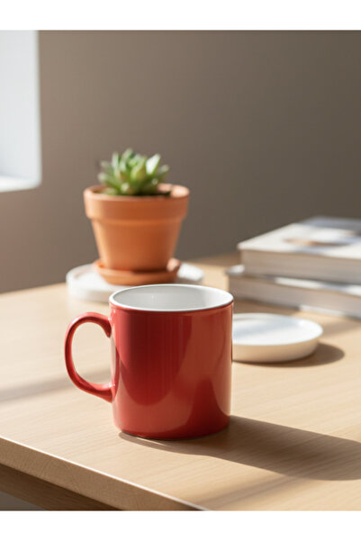 Dörtel Tedarik Solid Color Ceramic Mug