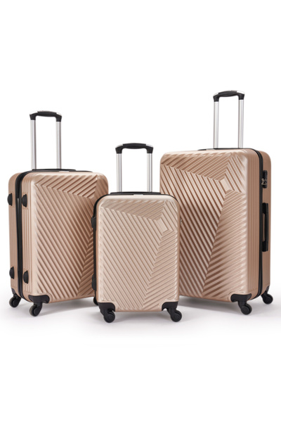 LİMRA Travel bag set consisting of 3 suitcases with a modern and sturdy desig...