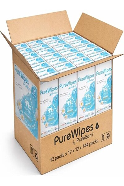 PUREBORN Baby Wet Wipes with Chamomile extract Dermatologically tested Travel...
