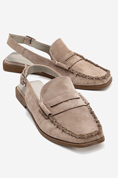 Zeynep Sıradağlı Clifton Women's Genuine Leather Sandals Mink Suede