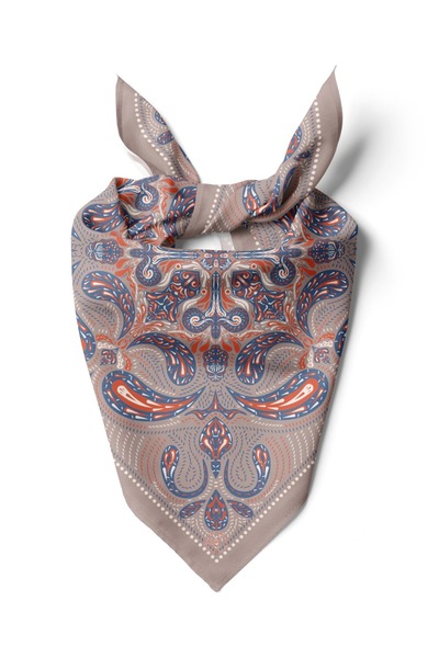 618 CONCEPT 55X55 Gray Noble Bandana / Scarf