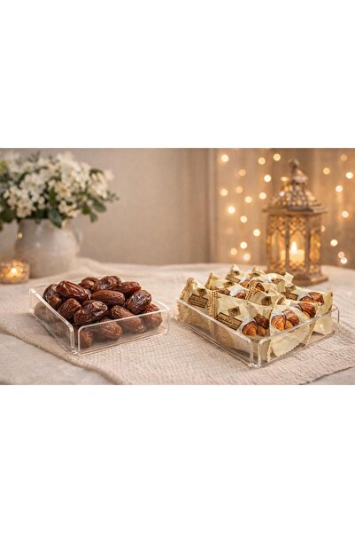 PLEKSİ ORGANİZER Şeffaf Pleksi 6'lı Mini Hurmalık 10x10