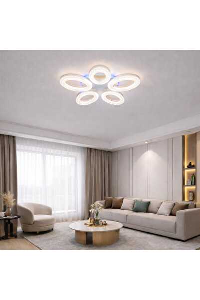 proled LED Chandelier 5 Ellipse 128W model ACR-8061RGB