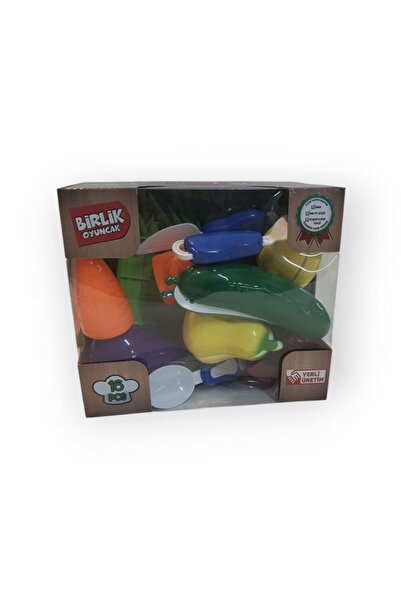 Erka مجموعة ألعاب بيرليك المكونة من 16 قطعة من الخضار والفواكه القابلة للتقطيع