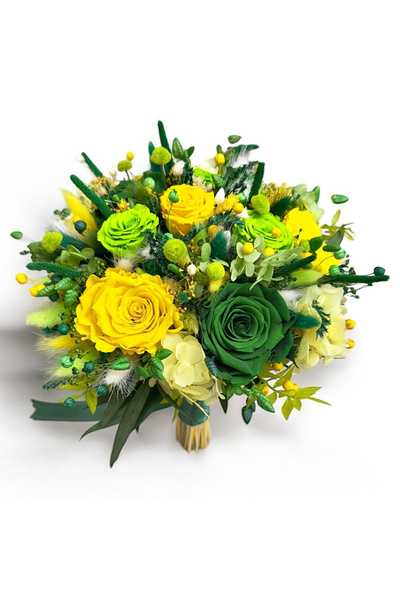 Eventissimi Buchet flori rezistent cu 11 trandafiri criogenati plante stabili...