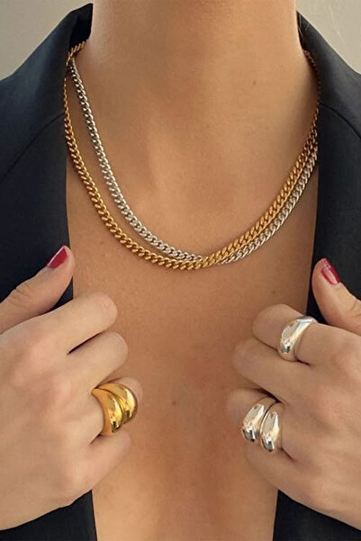 M Miel Women's 2-Piece Combination Necklace