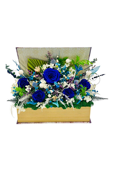 Eventissimi Aranjament floral mare cu licheni trandafiri si plante criogenate...