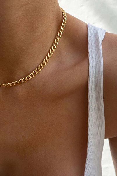 M Miel Women's Thick Chain Necklace