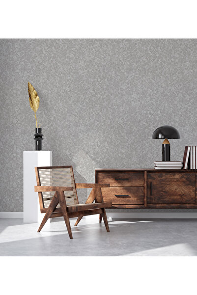Adawall MUSE Koleksiyonu 25103-3 Gri Dokulu Modern Duvar Kağıdı