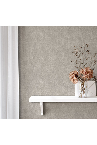 Adawall MUSE Koleksiyonu 25105-3 Gri Textile Dokulu Duvar Kağıdı