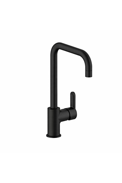 Adell Lento Mutfak Bataryası - Tek Kollu | Döner Başlık | Mat Siyah -154923424