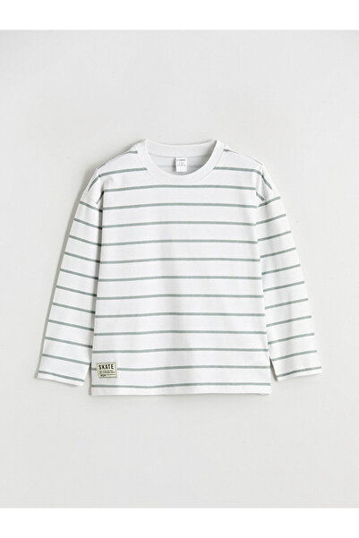 LC Waikiki Rmz Gi̇yi̇m Farkiyla Striped Boys' T-Shirt