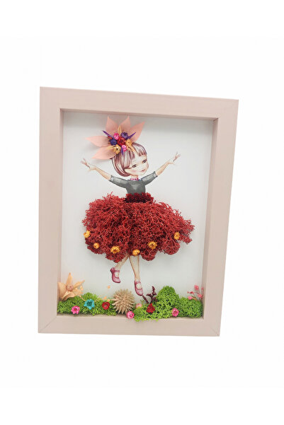 Eventissimi Aranjament floral, 5 cm, licheni stabilizați, plante uscate, vas ...